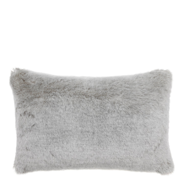 Alaska Pillow - Light Grey Faux Fur