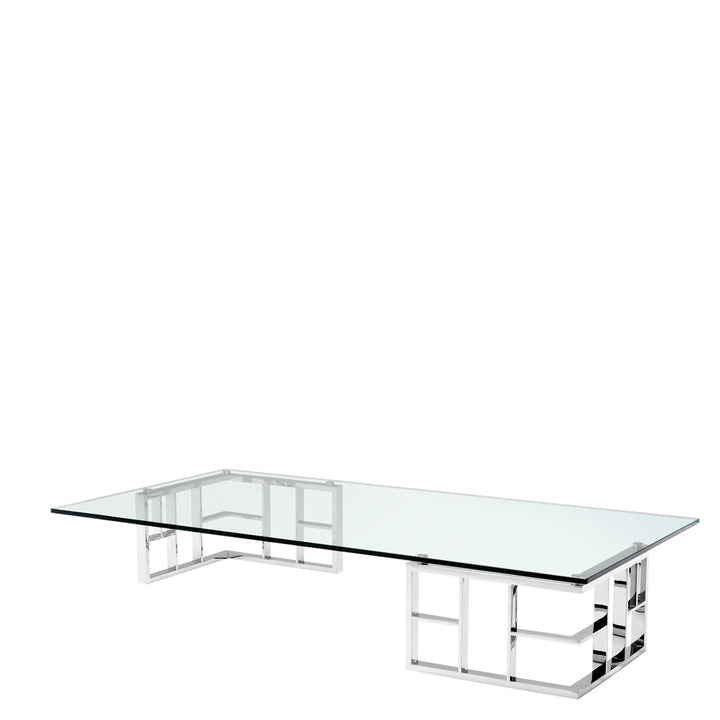 Ramage Coffee Table - Silver & Clear