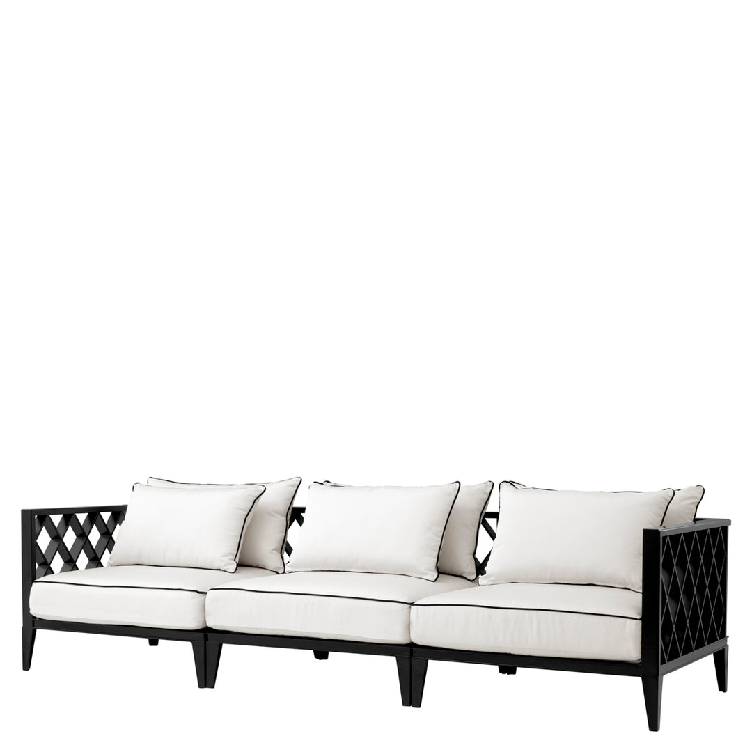 Ocean Club Outdoor Sofa - Black & White