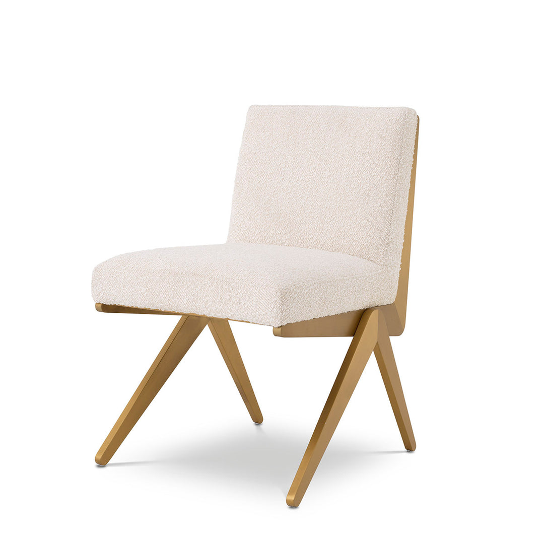Dining Chair Fico - Bouclé Cream