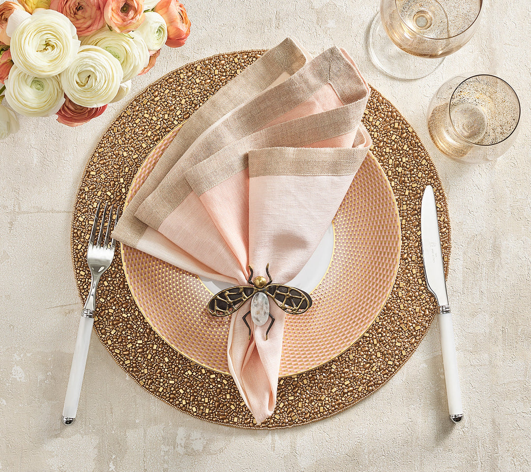 Gold Rush Placemat in Gold - Set of 4