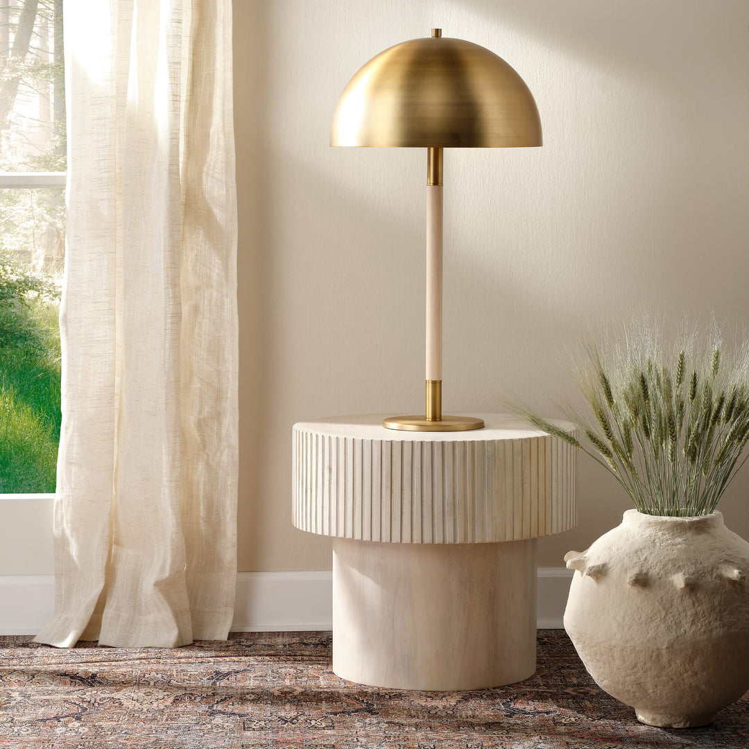 Notch Round Side Table - Available in 2 Colors