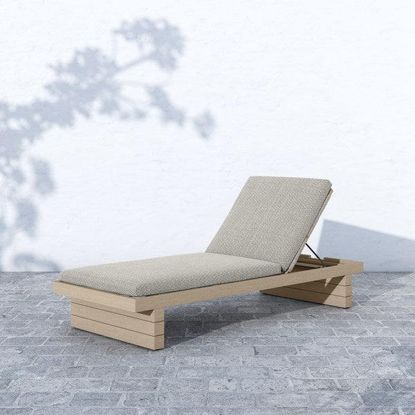 Four Hands Leighton Outdoor Chaise - Washed Brown - Available in 5 Colors