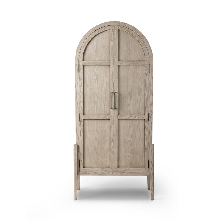 Tulle Panel Door Cabinet - Available in 3 Colors