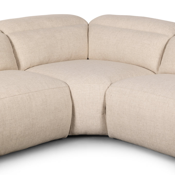 Bradley Power Recliner 5 Piece Sectional in 2 Colors