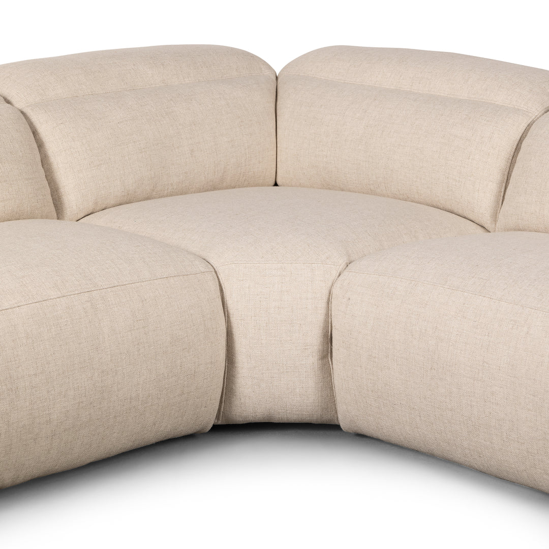 Four Hands Bradley Power Recliner 5 Piece Sectional in 2 Colors