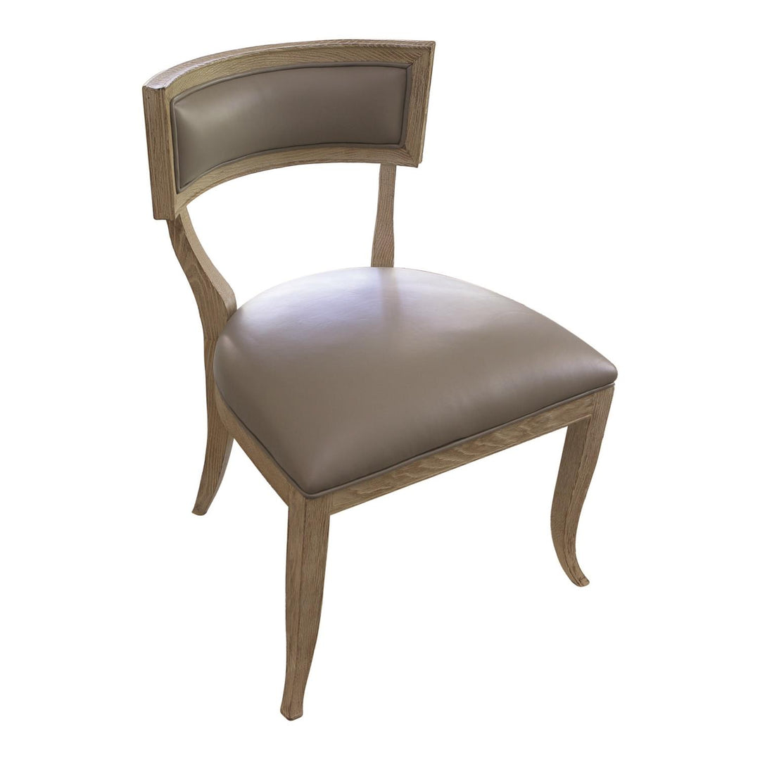 Klismos Chair Gray Leather