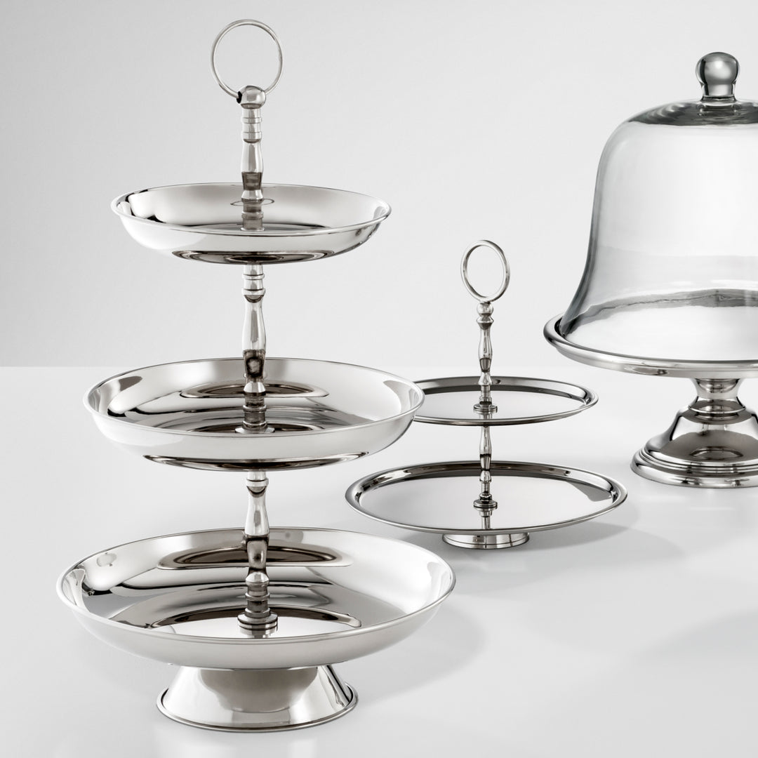 Oriole Cake Stand - Nickel