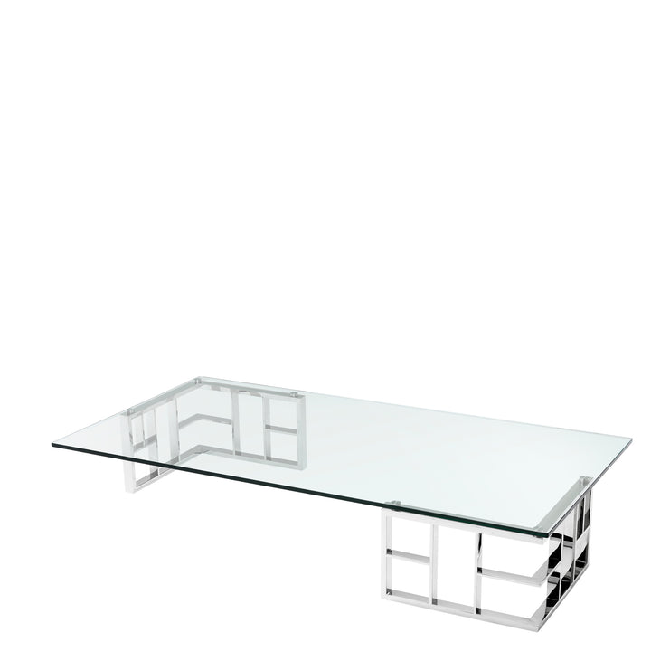 Ramage Coffee Table - Silver & Clear