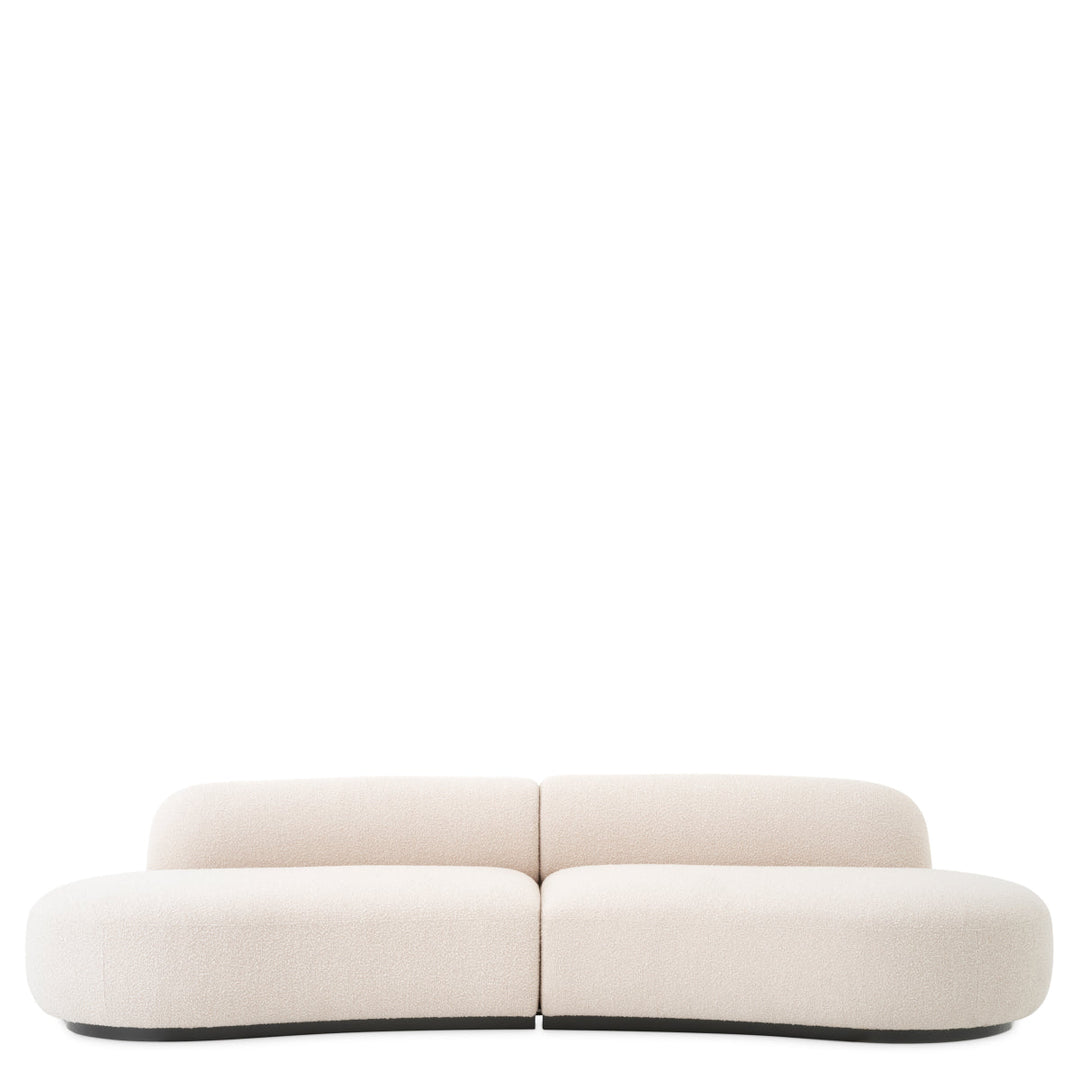 Eichholtz Upholstered Curved Sofa Bjorn - Available in 2 Colors and Sizes