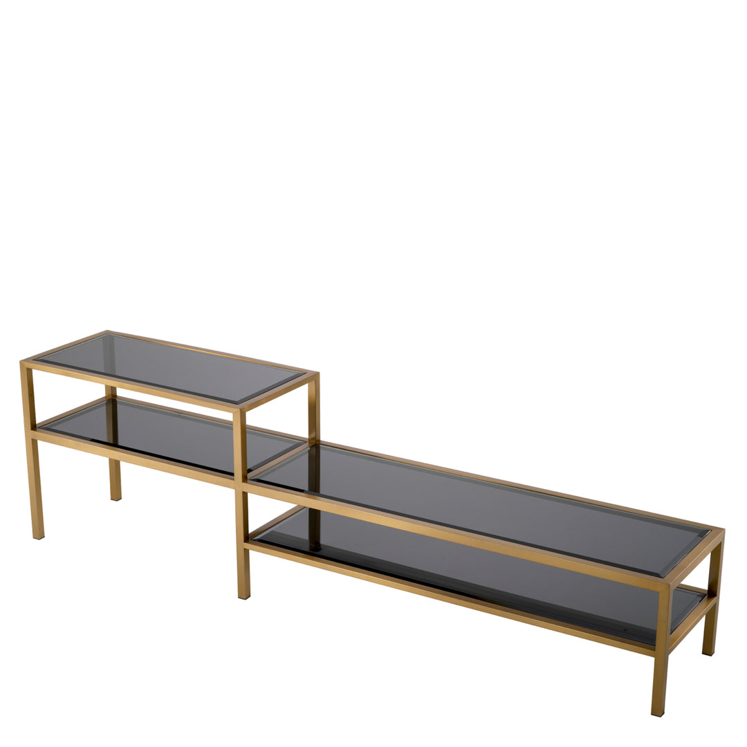 Eichholtz TV Cabinet Duo - Brushed Brass Finish