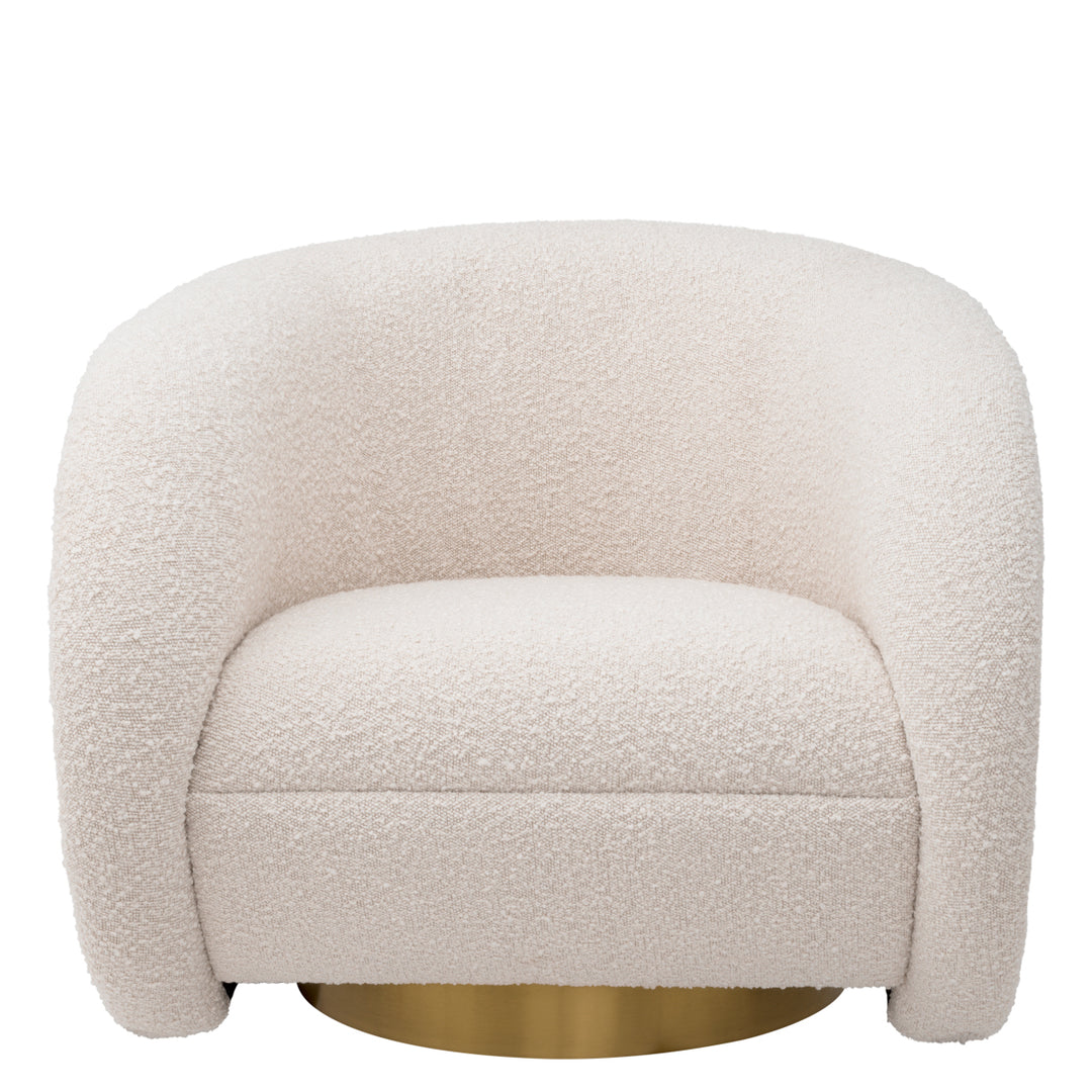 Swivel Chair Cristo - Boucle Cream