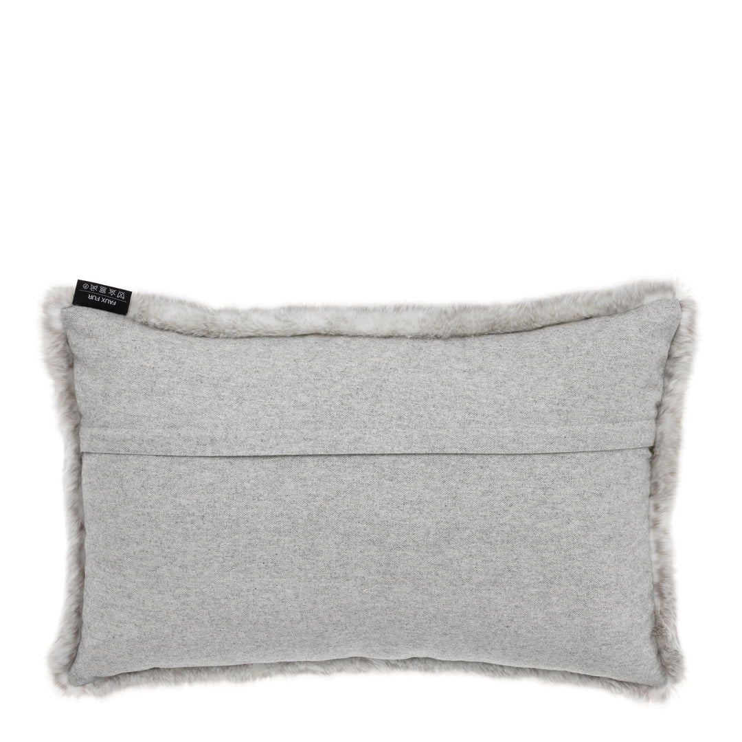Eichholtz Alaska Pillow - Light Grey Faux Fur