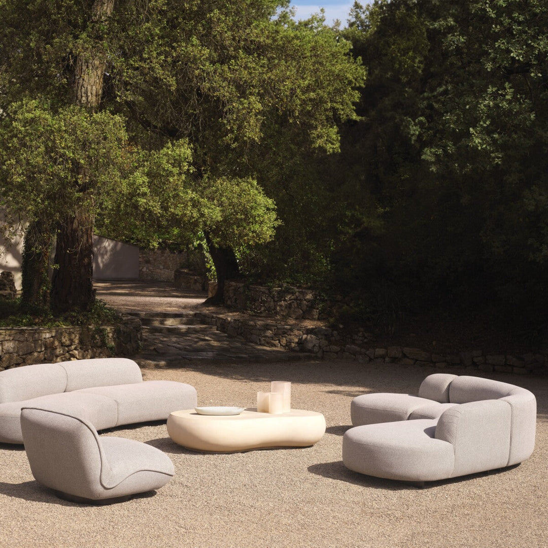 Eichholtz Bjorn Outdoor Upholstered Curved Sofa Available in 2 Sizes