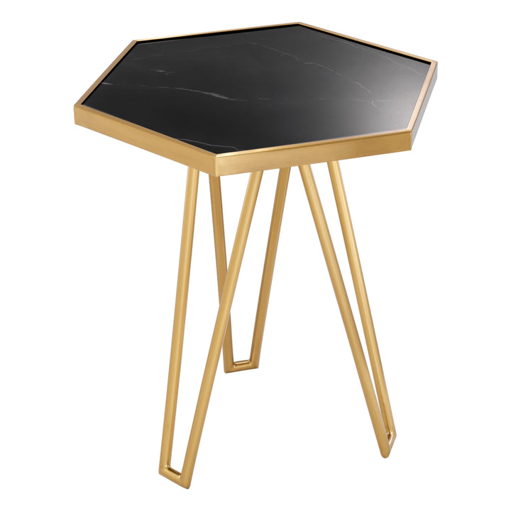 Eichholtz Samson Side Table - Gold & Black