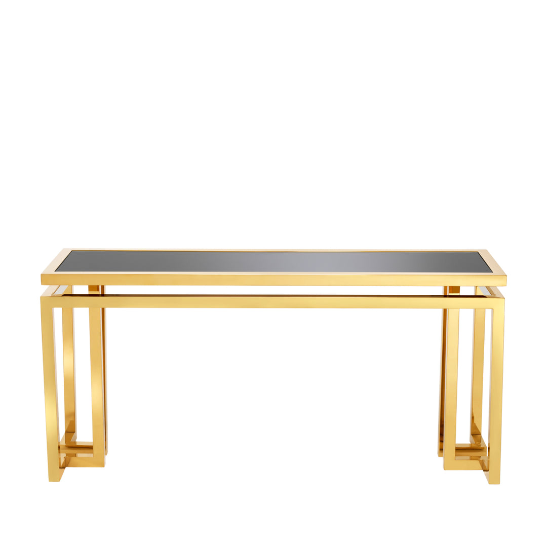 Palmer Console Table - Gold & Black