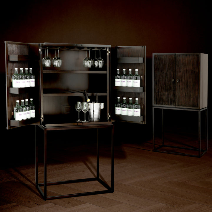 DeLaRenta Wine Cabinet - Brown