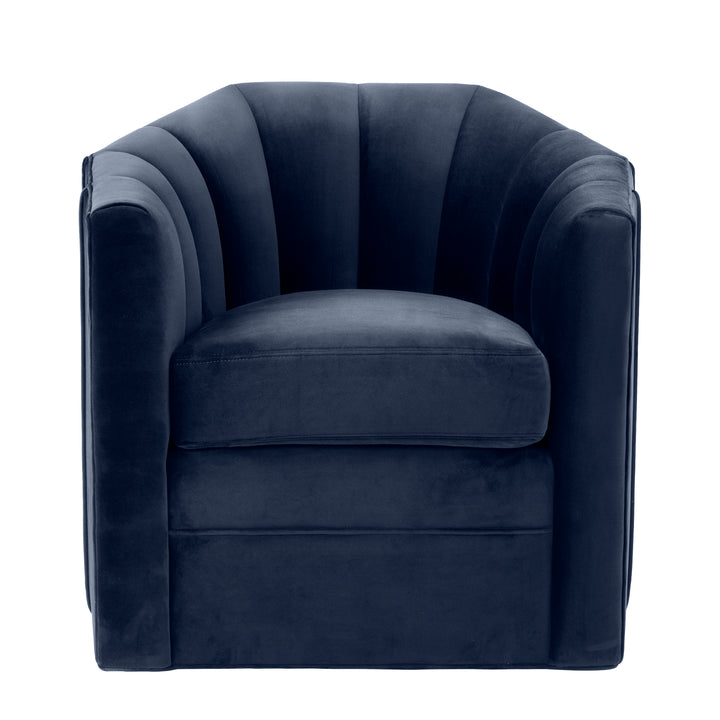 Delancey Swivel Chair - Blue