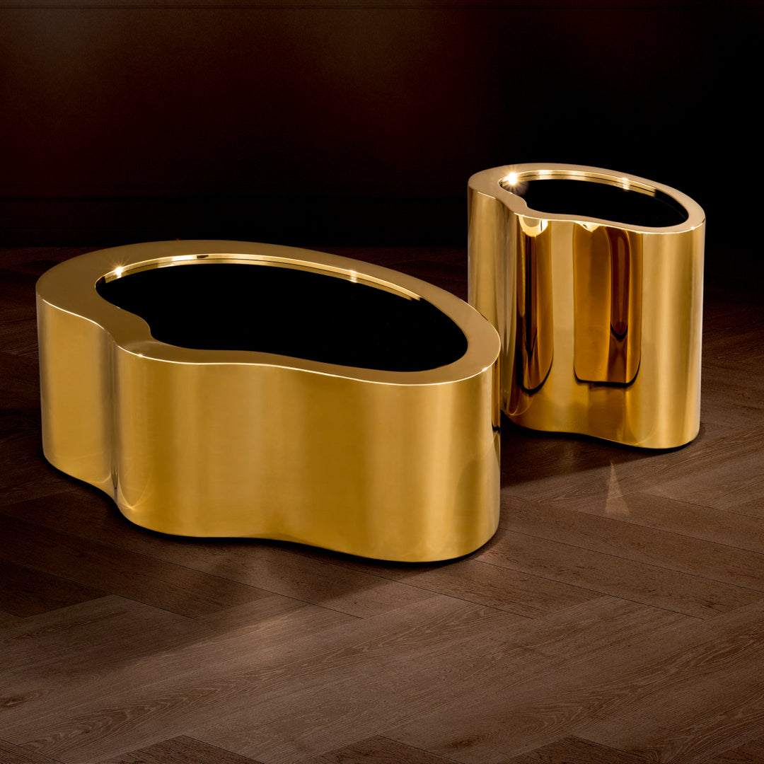 Gibbons Coffee Table - Gold & Black