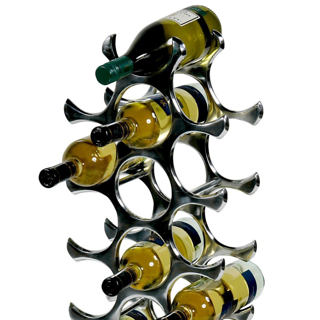Alboran Wine Rack - Polished Aluminium (Available in 3 Sizes)