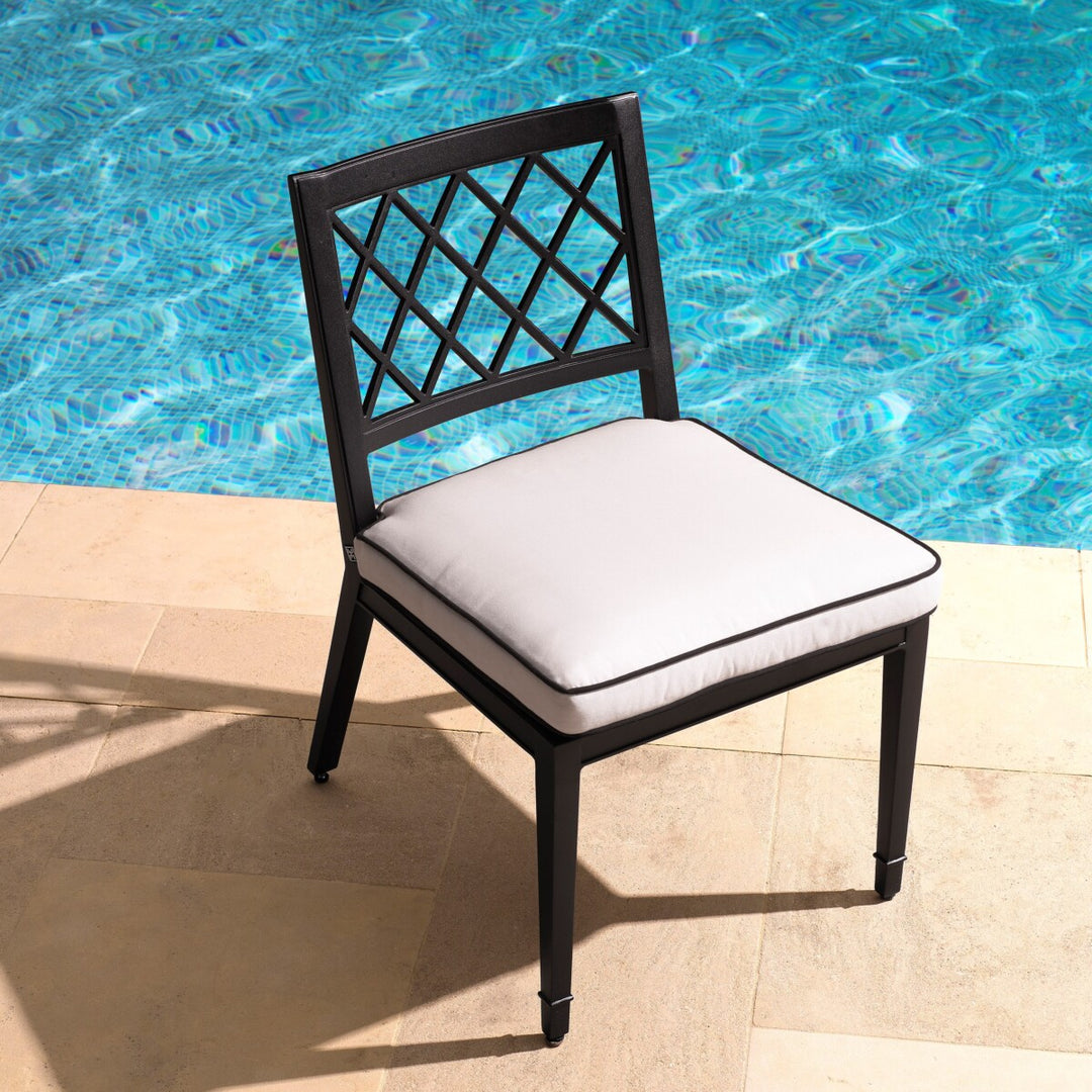 Paladium Outdoor Dining Chair - Black & White