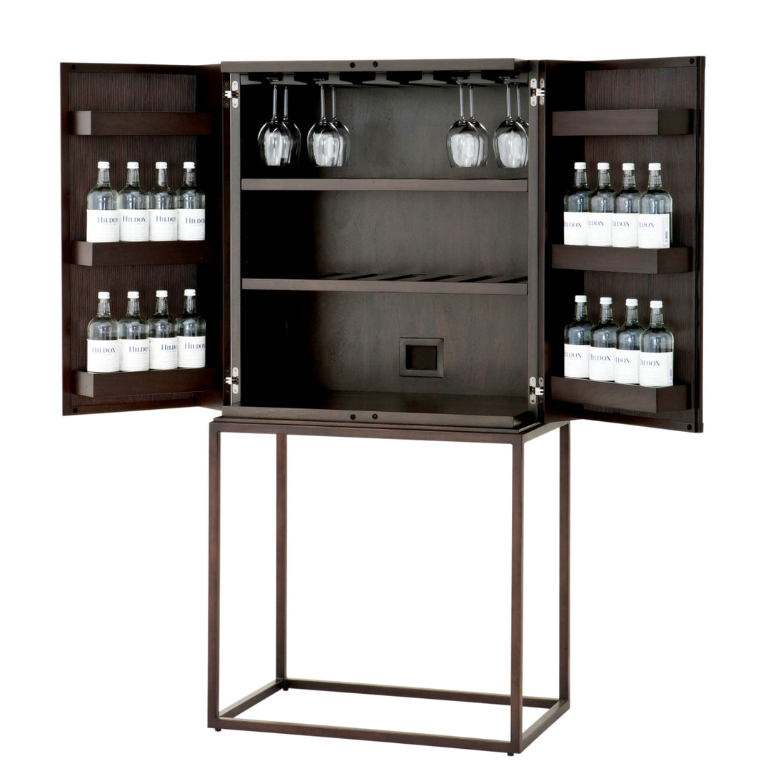DeLaRenta Wine Cabinet - Brown