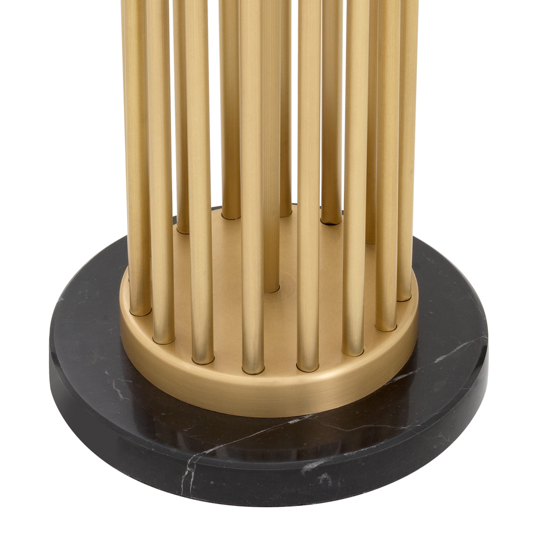 Floor Lamp Condo - Antique Brass Finish Including Shade UL