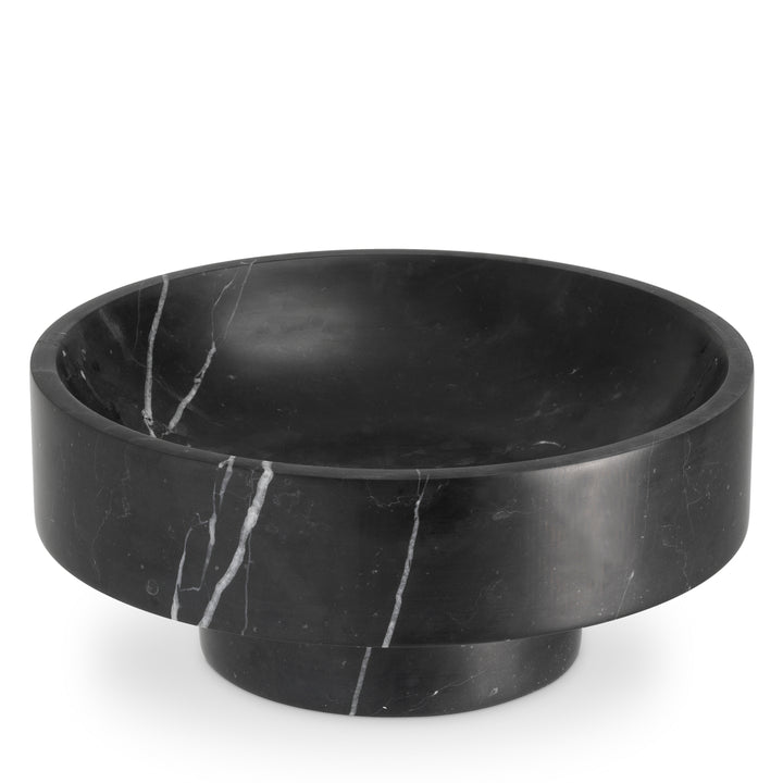 Eichholtz Santiago Decorative Bowl - Honed Black Marble