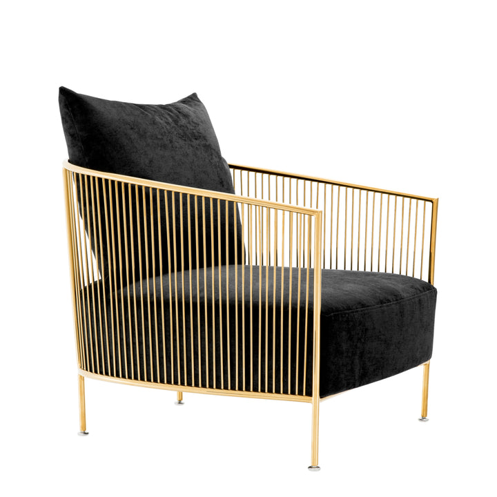 Knox Occasional Chair - Black & Gold
