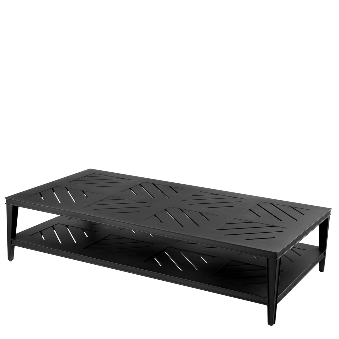 Bell Rive Rectangular Outdoor Coffee Table - Black