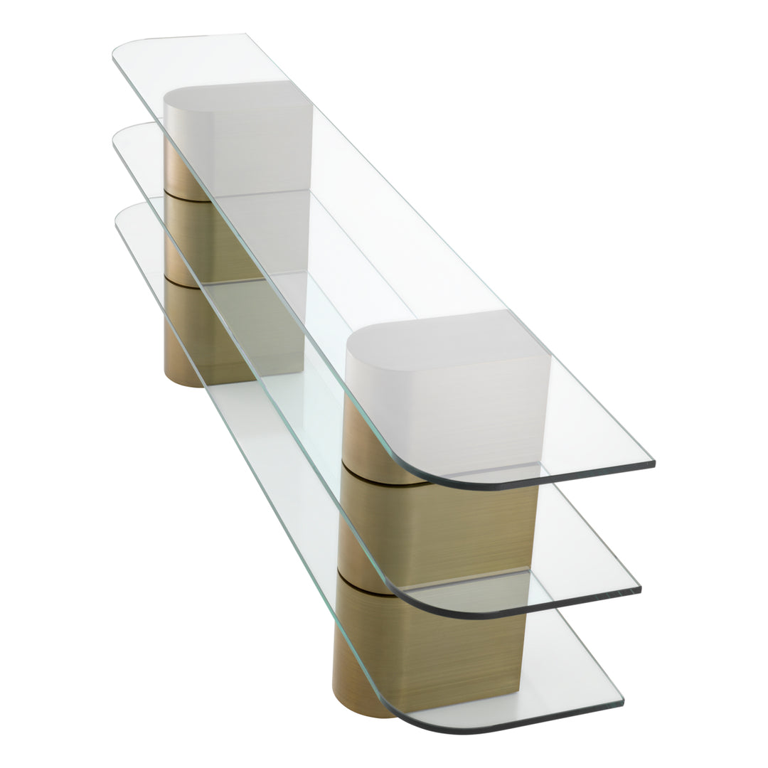 Console Table Lunden - Brushed Brass Finish