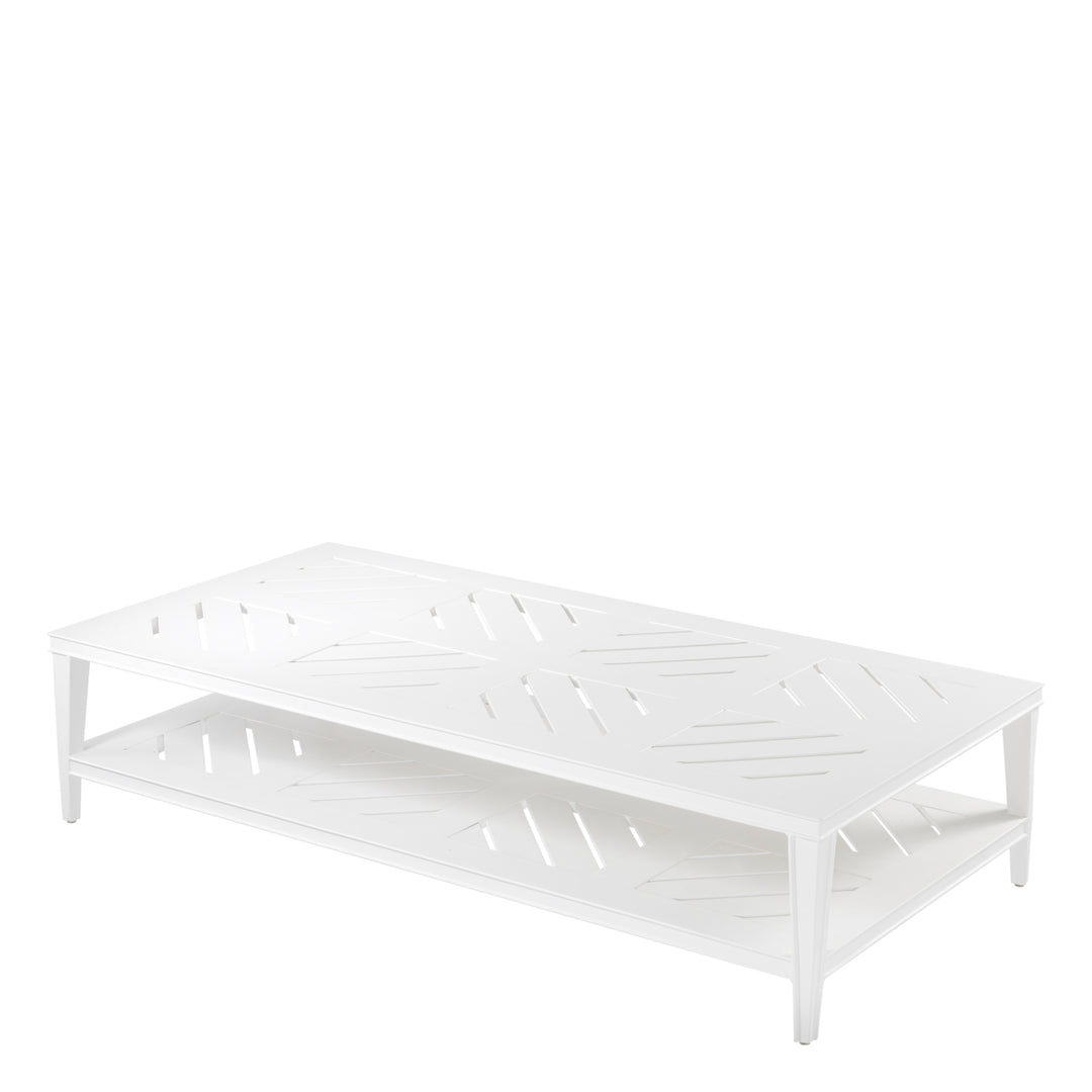 Bell Rive Rectangular Outdoor Coffee Table - White