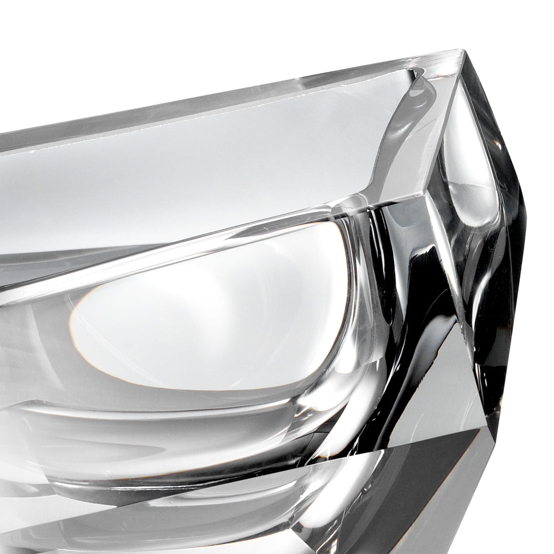 Eichholtz Alma Decorative Bowl - Grey Crystal Glass