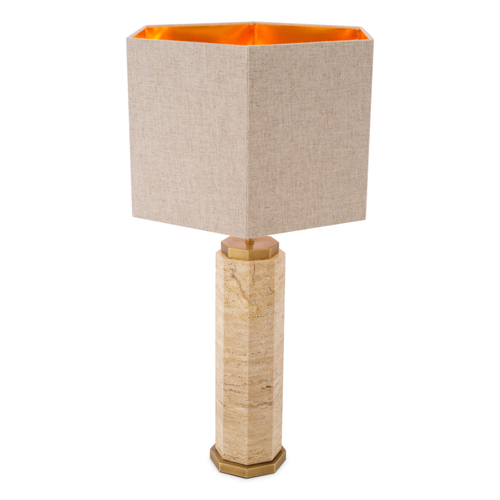 Eichholtz Table Lamp Newman - Travertine Including Shade UL