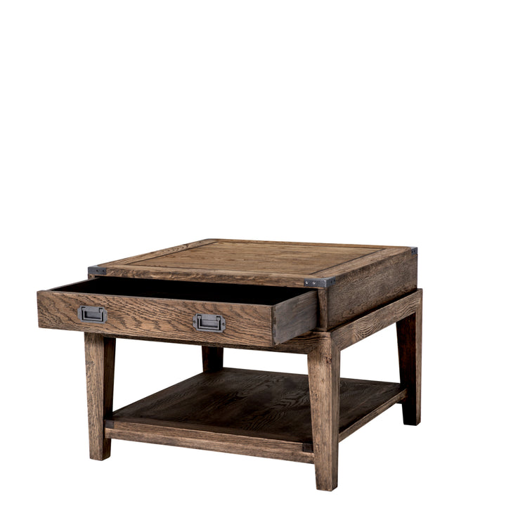 Military Side Table - Brown