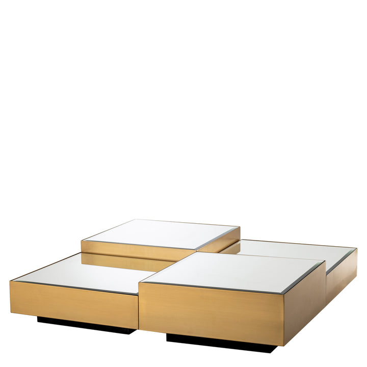 Esposito Coffee Table Set of 4 - Brushed Brass