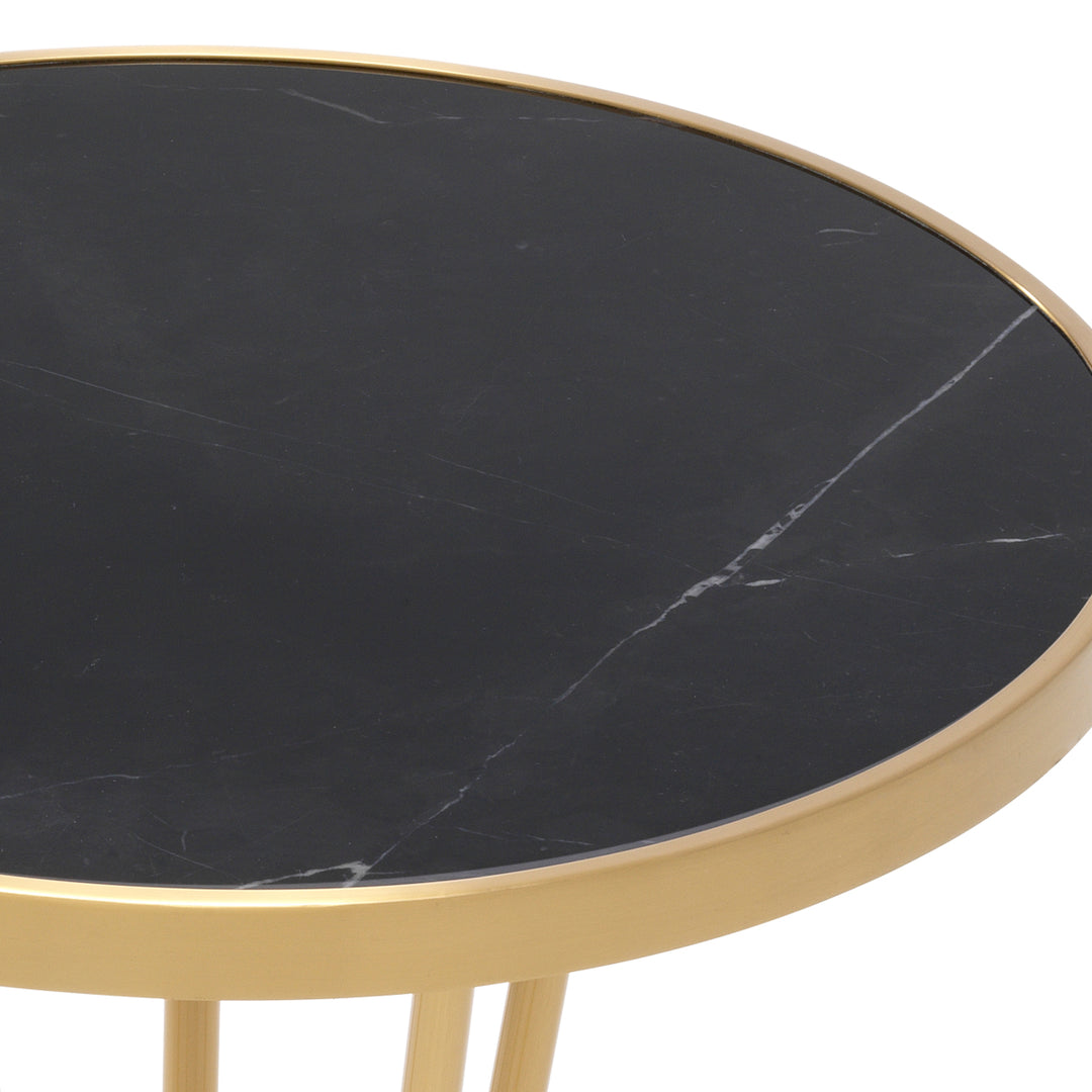Eichholtz Horatio Side Table - Gold & Black
