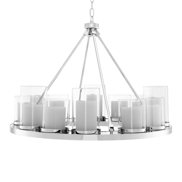 Summit Chandelier - Polished Stainless Steel