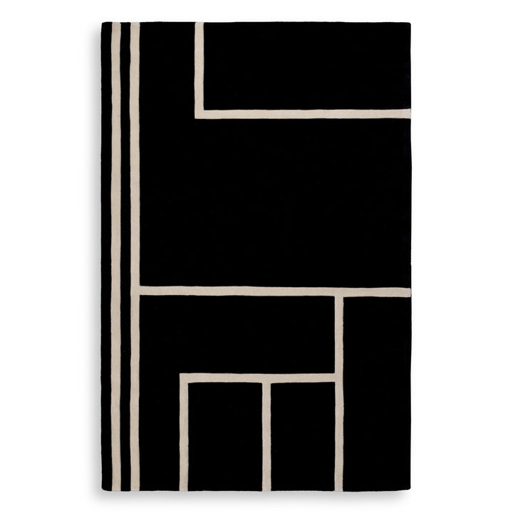 Eichholtz Carpet Omar black off-white 300 x 400 cm