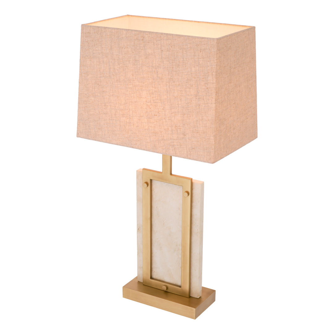 Eichholtz Table Lamp Murray - Travertine Including Shade UL