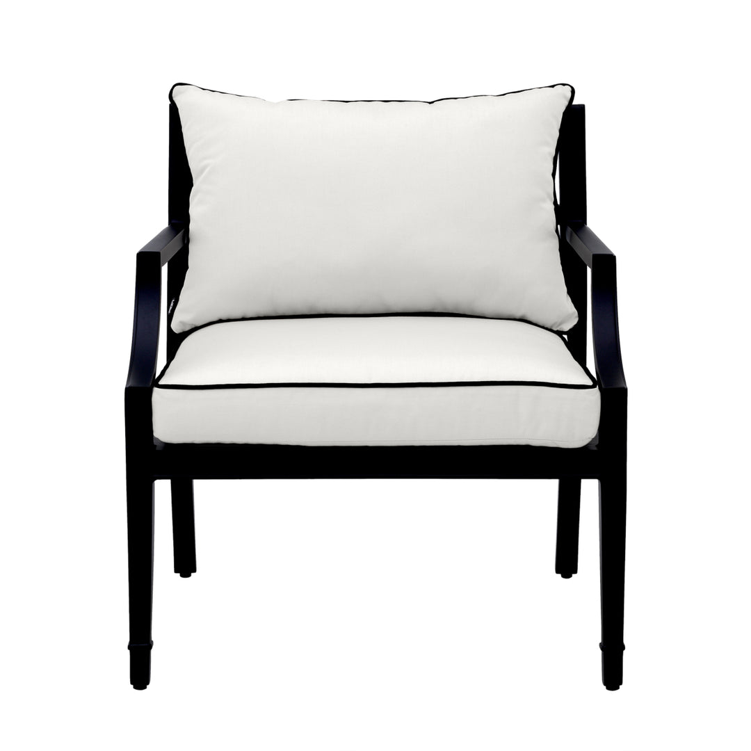 Bella Vista Outdoor Chair - Black & White