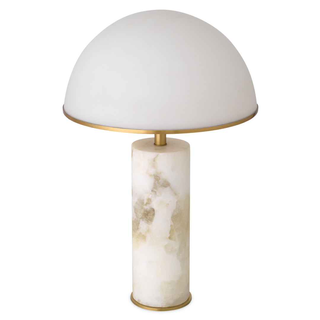 Table Lamp Vaneta - Antique Brass Finish Alabaster UL