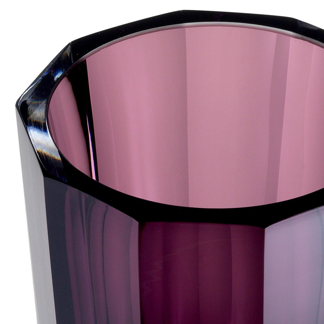 Eichholtz Chavez Vase Small - Purple & Clear