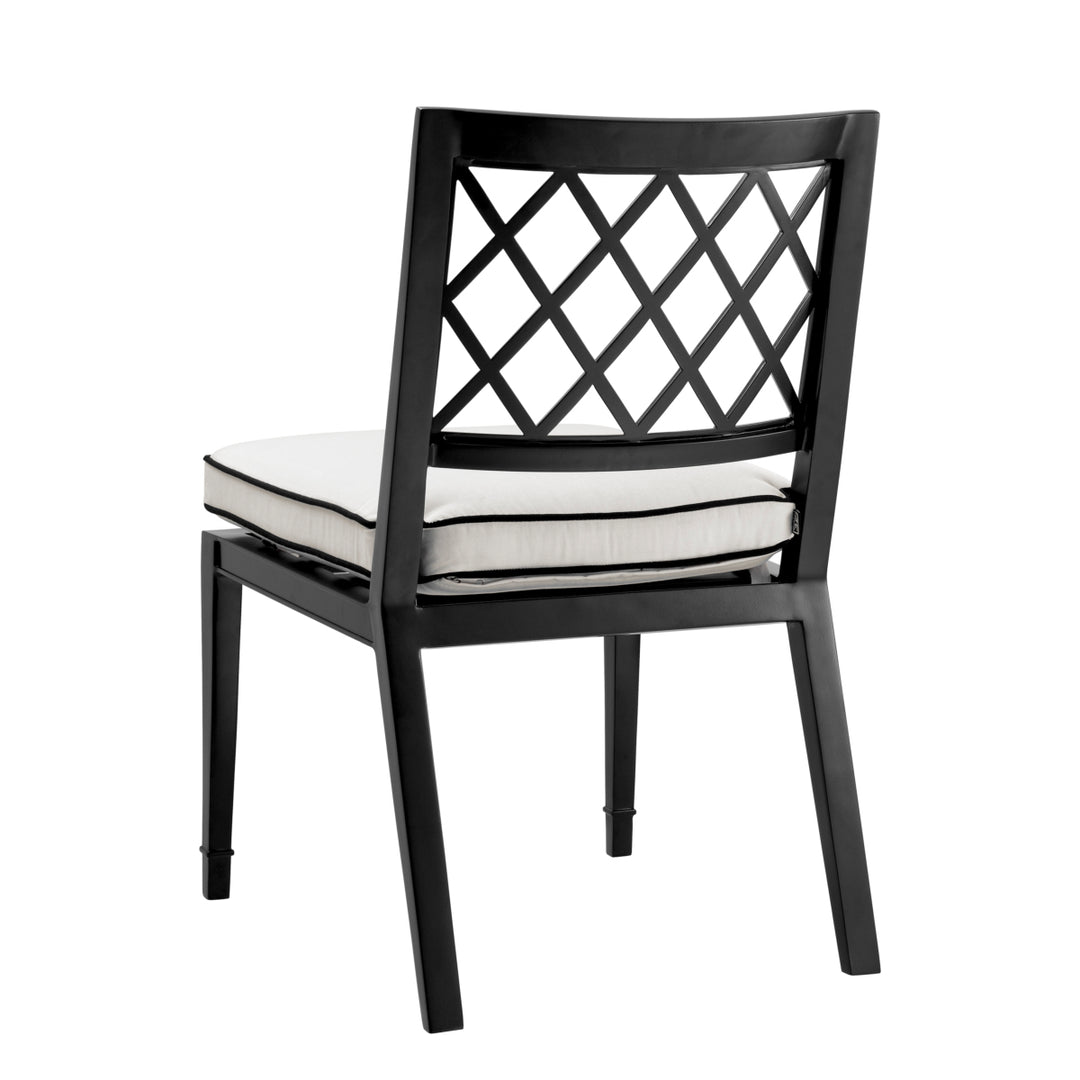 Paladium Outdoor Dining Chair - Black & White