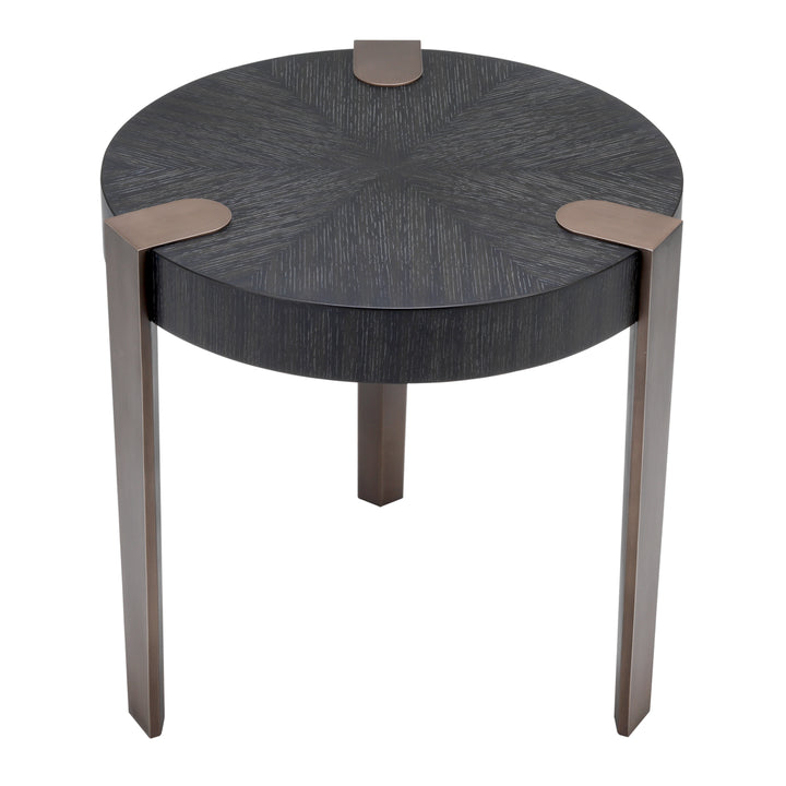 Eichholtz Oxnard Side Table - Black & Bronze