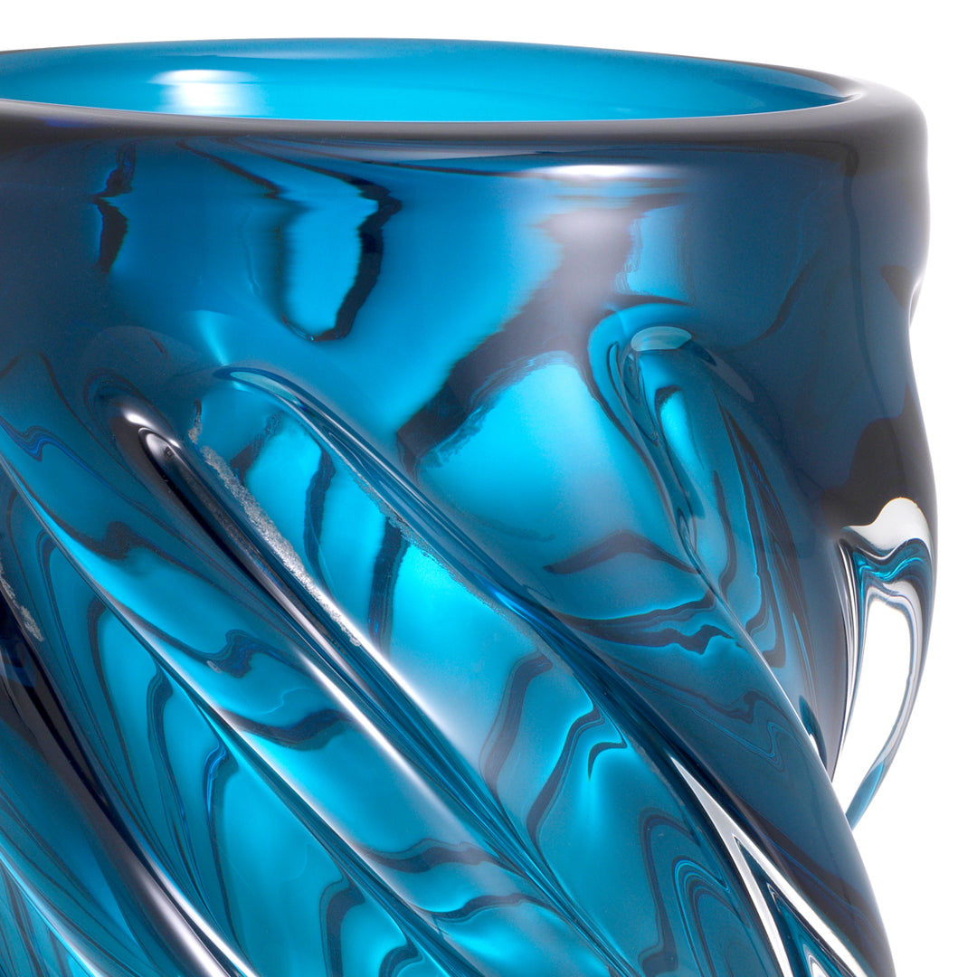 Eichholtz Angelito Vase Large - Blue & Clear