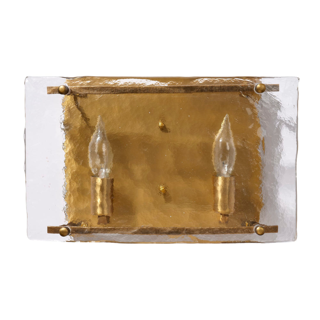 Glenn Glass Double Wall Sconce - Available in 2 Colors