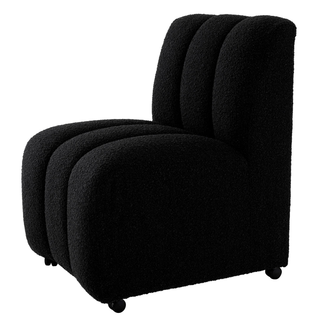 Dining Chair Kelly - Boucle Black