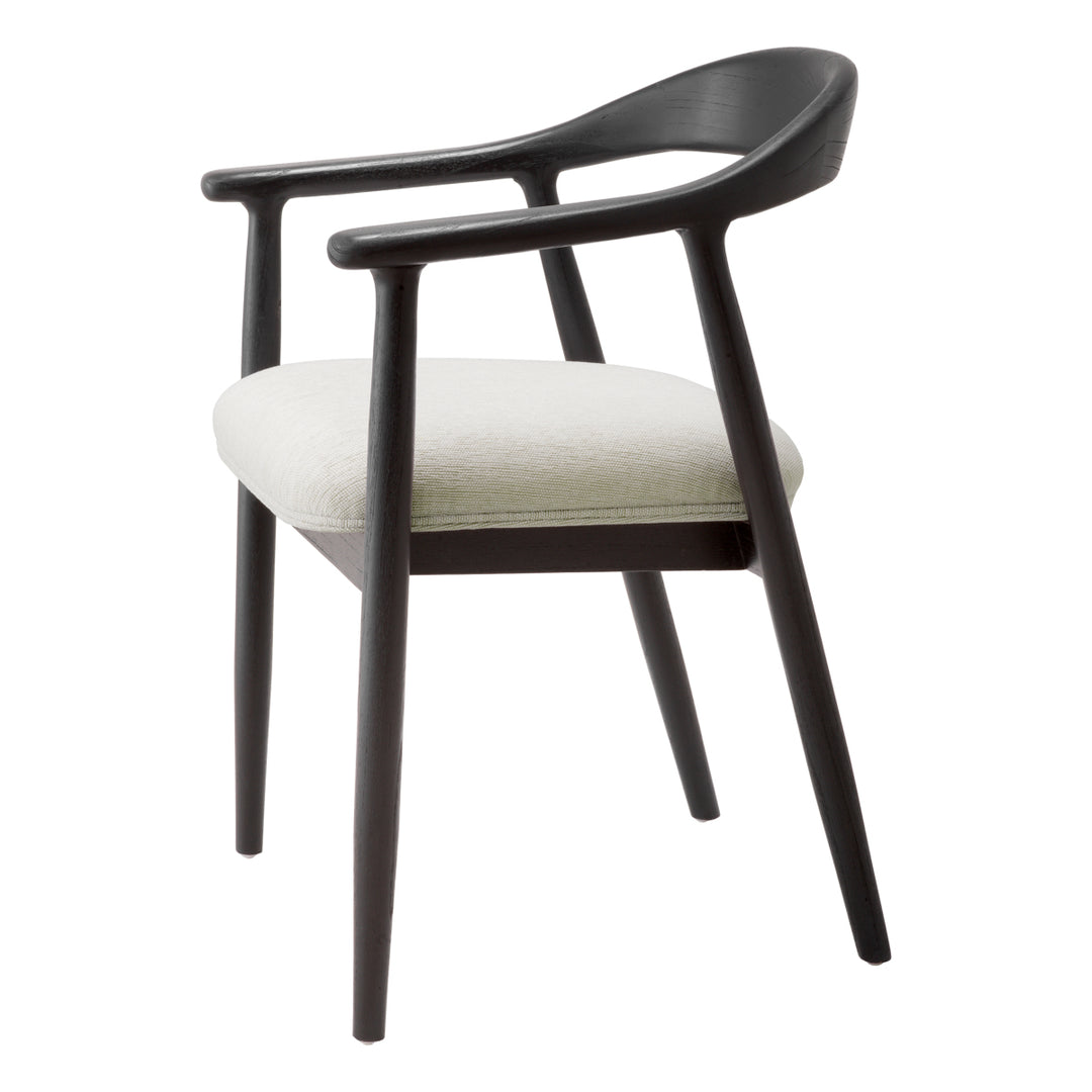 Eichholtz Dining Chair Beale classic black finish sentier cream