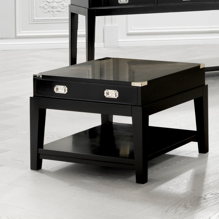 Military Side Table - Black